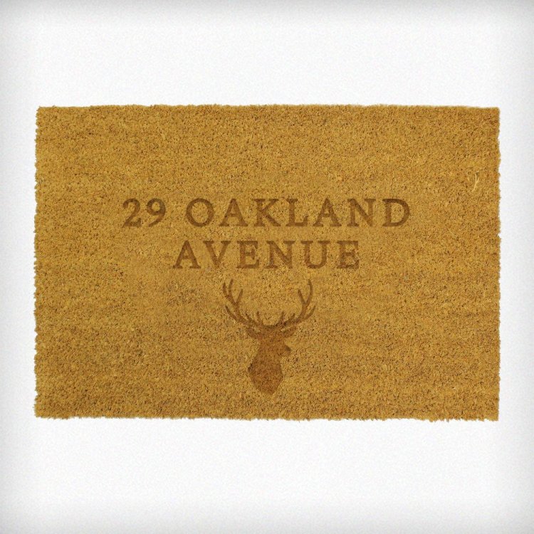 Modal Additional Images for Personalised Stag Rectangle Indoor Doormat