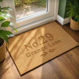 (image for) Personalised Ornate Rectangle Indoor Doormat