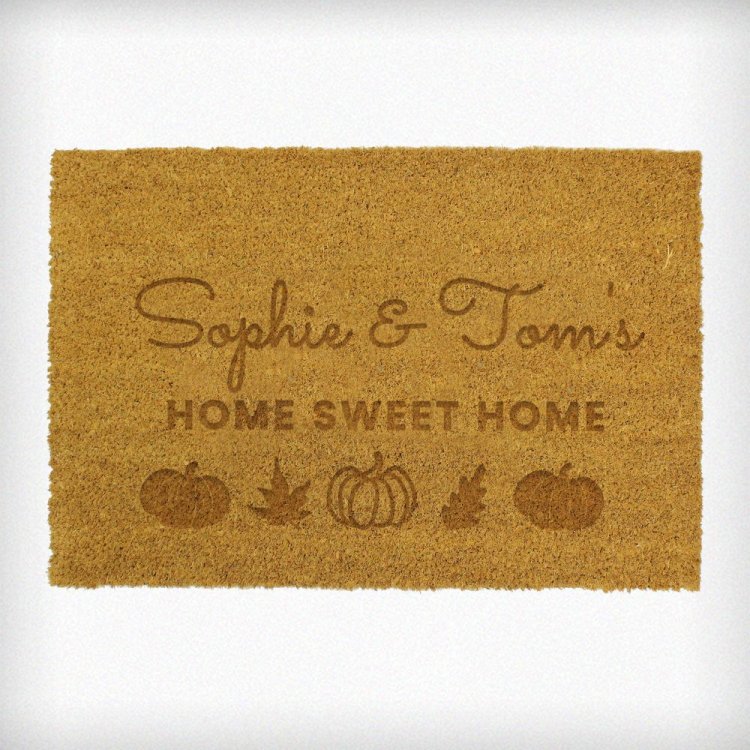 Modal Additional Images for Personalised Pumpkin Rectangle Doormat