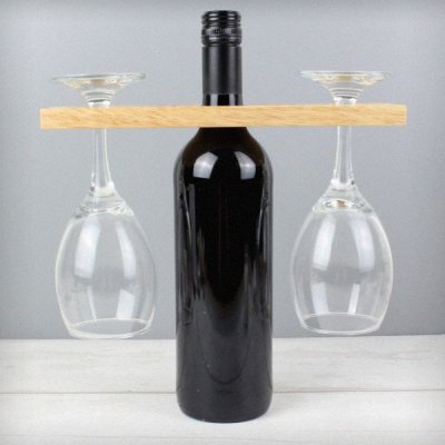 (image for) Personalised Married Couple Wine Glass & Bottle Butler