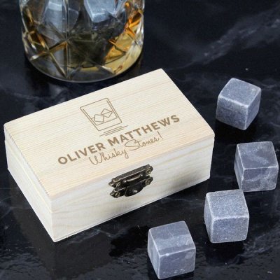 (image for) Personalised On The Rocks Whiskey Stones