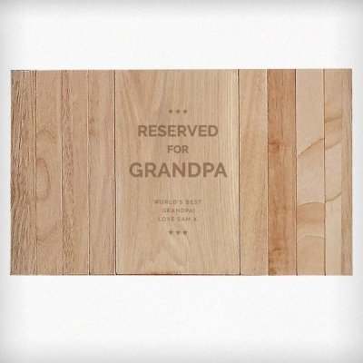 (image for) Personalised Reserved For Wooden Sofa Tray