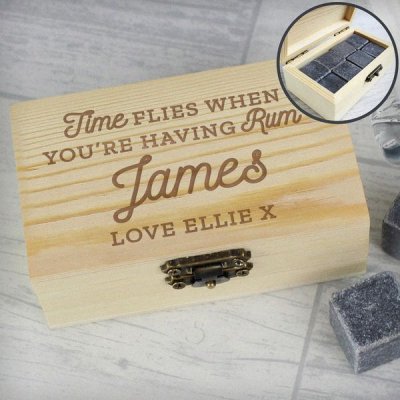 (image for) Personalised Time Flies When You're Having Rum Cooling Stones