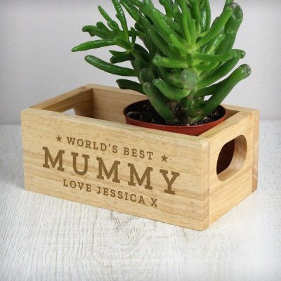 (image for) Personalised Worlds Best Mini Wooden Crate