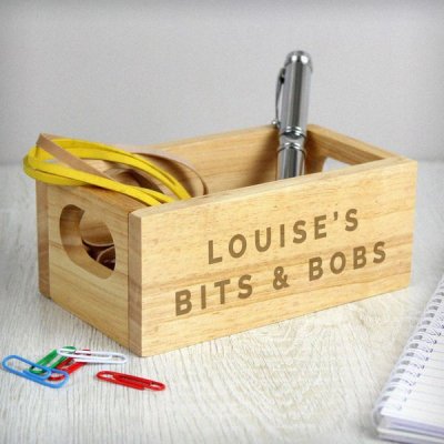 (image for) Personalised Bits & Bobs Mini Wooden Crate