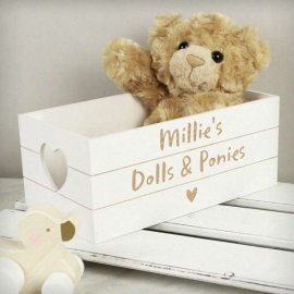 (image for) Personalised Free Text Heart White Wooden Create
