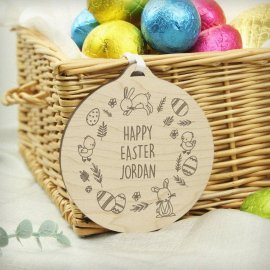 (image for) Personalised Happy Easter Wooden Decoration