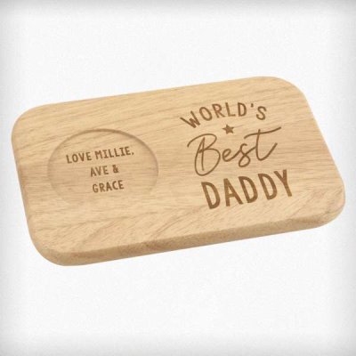 (image for) Personalised World's Best Wooden Coaster Tray