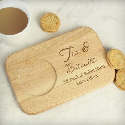 (image for) Personalised Free Text Wooden Coaster Tray