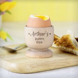 (image for) Personalised Stars Wooden Egg Cup