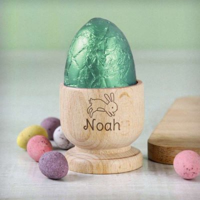 (image for) Personalised Bunny Wooden Egg Cup