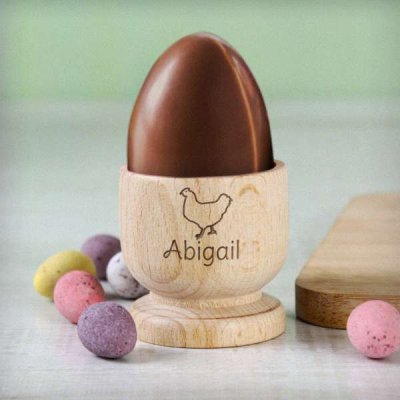 (image for) Personalised Chicken Wooden Egg Cup