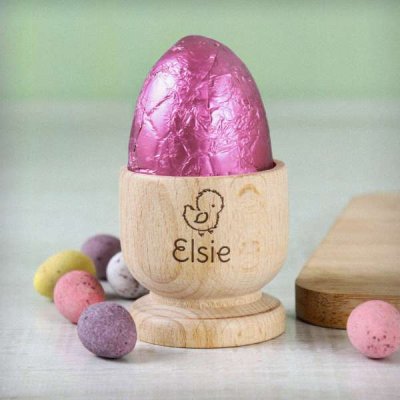 (image for) Personalised Chick Wooden Egg Cup