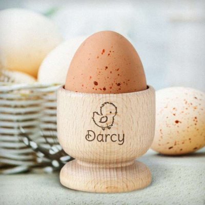 (image for) Personalised Chick Wooden Egg Cup