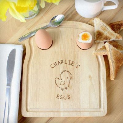 (image for) Personalised Chick Egg & Toast Board