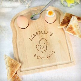 (image for) Personalised Chick Egg & Toast Board