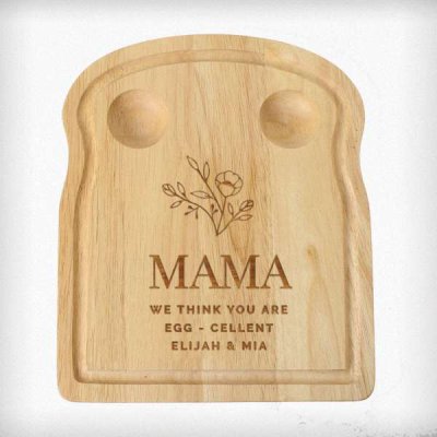 (image for) Personalised Floral Egg & Toast Board