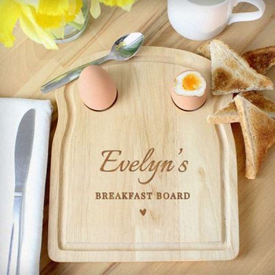 (image for) Personalised Heart Egg & Toast Board