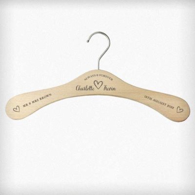 (image for) Personalised Always & Forever Wooden Hanger