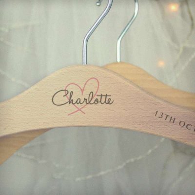 (image for) Personalised Heart Wooden Hanger