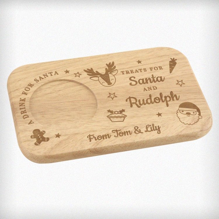 Modal Additional Images for Personalised Treats for Santa Coaster Tray