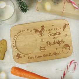 (image for) Personalised Treats for Santa Coaster Tray
