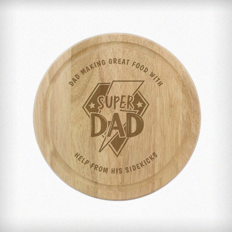 Modal Additional Images for Personalised Super Dad Chopping Board