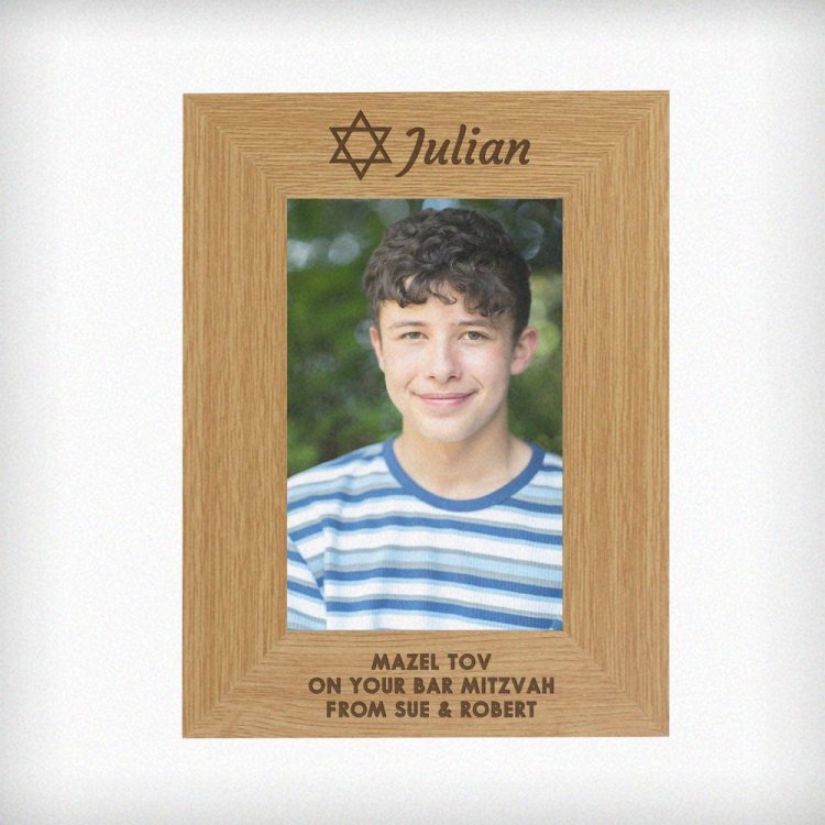 Modal Additional Images for Personalised Bar and Bat Mitzvah 6x4 Portrait Frame