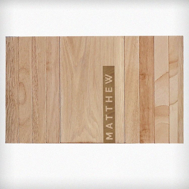 Modal Additional Images for Personalised Name Strip Wooden Sofa Tray