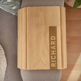 (image for) Personalised Name Strip Wooden Sofa Tray
