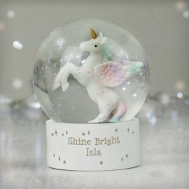 (image for) Personalised Unicorn Snow Globe