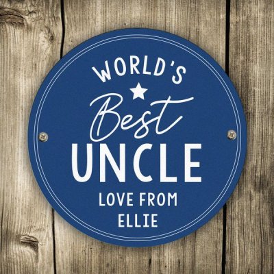 (image for) Personalised 'Worlds Best' Blue Plaque