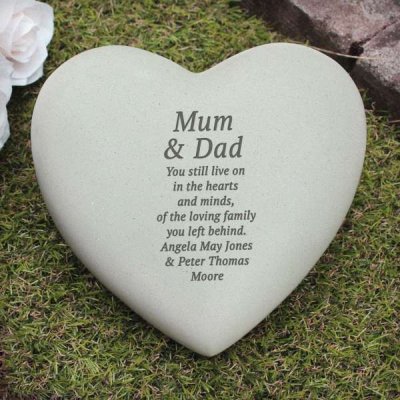 (image for) Personalised Free Text Heart Memorial