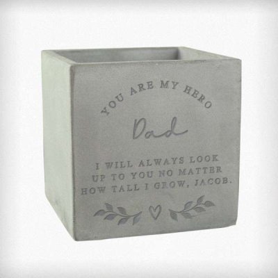 (image for) Personalised Free Text Concrete Plant Pot