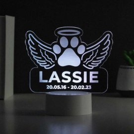 (image for) Personalised Pet Memorial Colour Changing LED Light