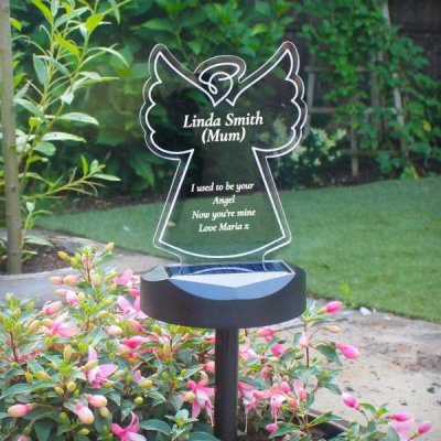(image for) Personalised Angel Memorial Outdoor Solar Light