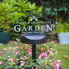 (image for) Personalised Garden Sign Outdoor Solar Light