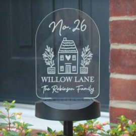 (image for) Personalised Home Outdoor Solar Light