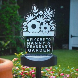 (image for) Personalised Plant Pot Outdoor Solar Light