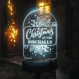 (image for) Personalised Family Christmas Outdoor Solar Light