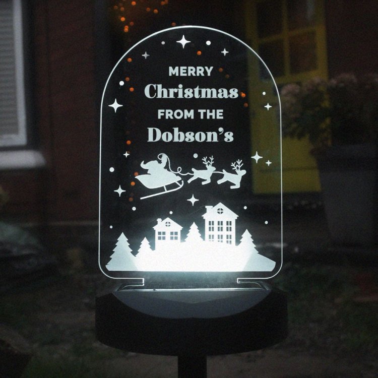 Modal Additional Images for Personalised Christmas Outdoor Solar Light