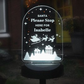 (image for) Personalised Christmas Outdoor Solar Light