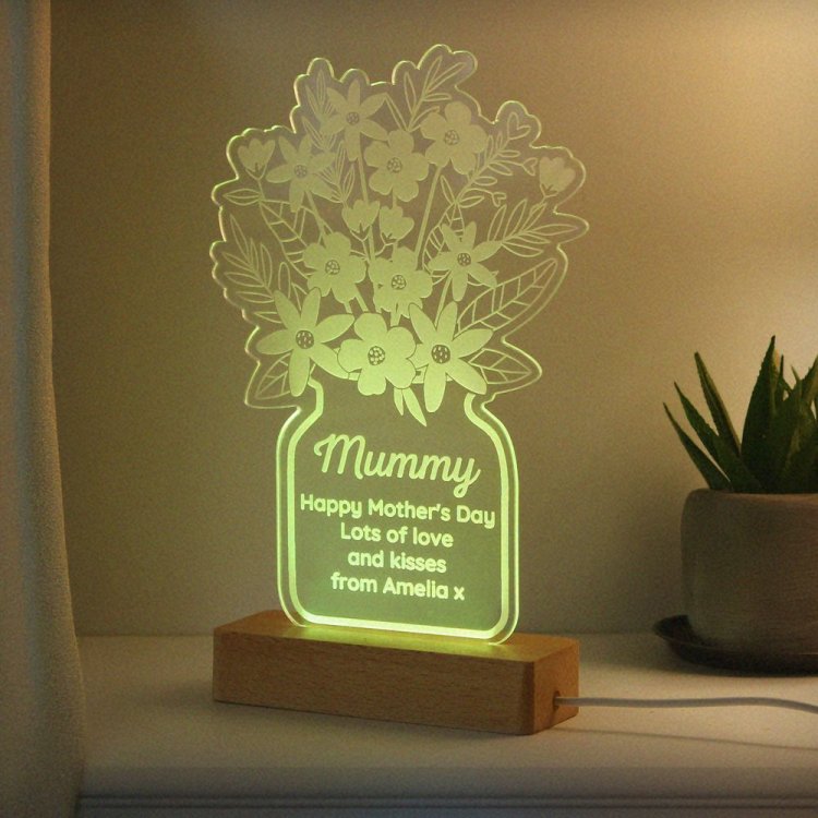 Modal Additional Images for Personalised Flower Vase LED Light