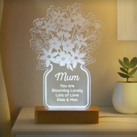 (image for) Personalised Flower Vase LED Light