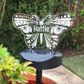 (image for) Personalised Butterfly Solar Light