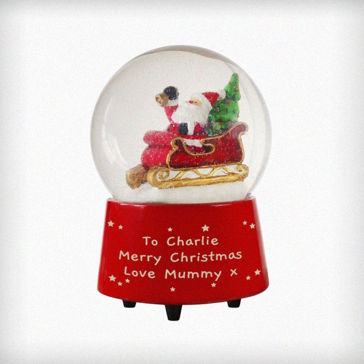 Modal Additional Images for Personalised Message Musical Santa Globe