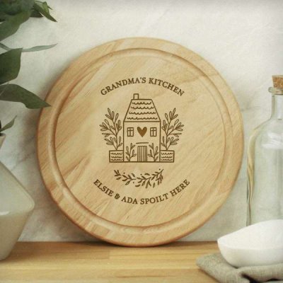 (image for) Personalised HOME Round Chopping Board