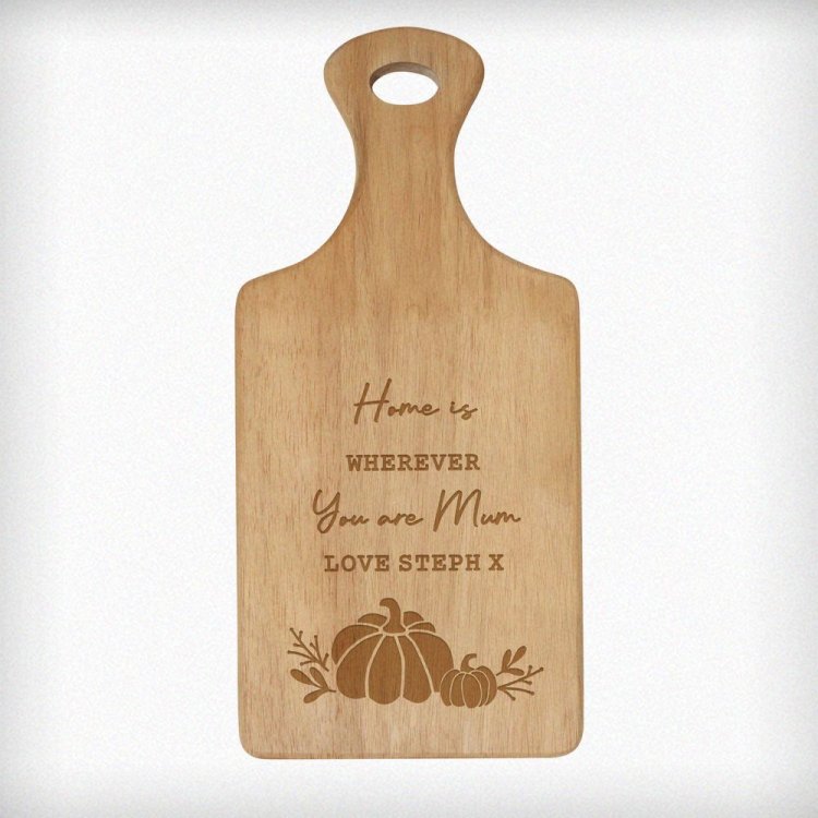 Modal Additional Images for Personalised Pumpkin Paddle Chopping Board