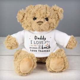(image for) Personalised To the Moon and Back Teddy Bear