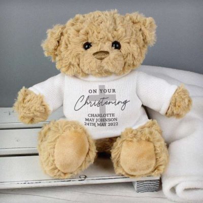 (image for) Personalised On Your Christening Teddy Bear